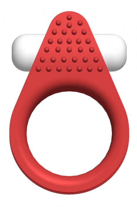 Красное эрекционное кольцо LIT-UP SILICONE STIMU RING 1 RED - Dream Toys - в Пензе купить с доставкой