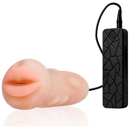 Мастурбатор-ротик с вибрацией REALSTUFF VIBRATING MASTURBATOR MOUTH - Dream Toys - в Пензе купить с доставкой