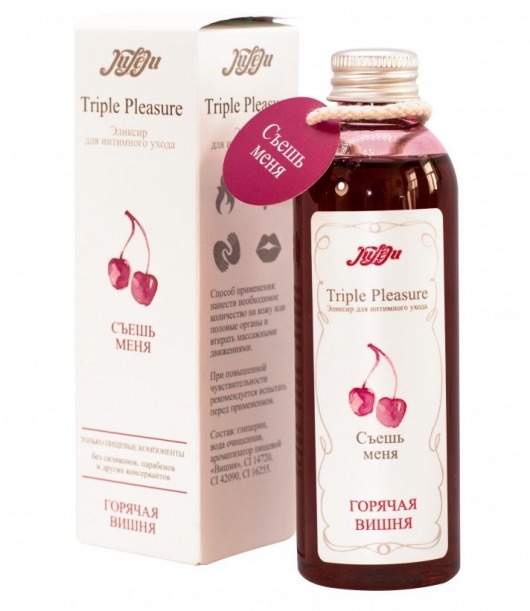 Эликсир Triple Pleasure  Горячая вишня  - 130 гр. - JULEJU - купить с доставкой в Пензе