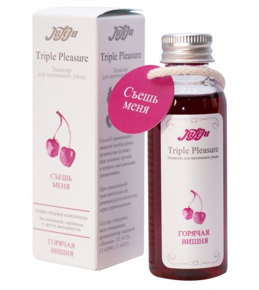 Эликсир Triple Pleasure  Горячая вишня  - 65 гр. - JULEJU - купить с доставкой в Пензе