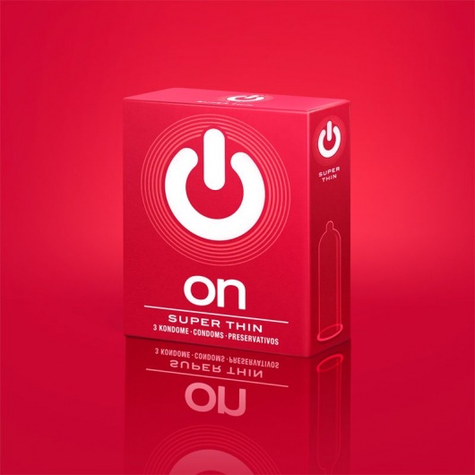 Супертонкие презервативы ON) Super Thin - 3 шт. - ON) - купить с доставкой в Пензе