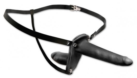 Женский страпон с вагинальной пробкой Double Penetrix Strap-on - 15 см. - Pipedream - купить с доставкой в Пензе