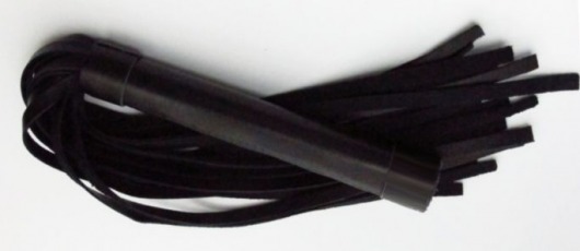 Чёрная плеть из нежной кожи - 45 см. - БДСМ Арсенал - купить с доставкой в Пензе