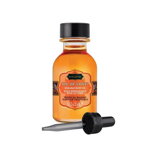 Масло для ласк с ароматом манго Oil of Love Tropical Mango - 22 мл. - Kama Sutra - купить с доставкой в Пензе