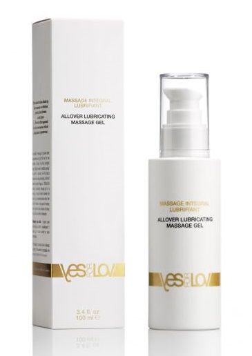 Массажный гель-смазка на силиконовой основе Allover Massage Gel - 100 мл. - YESforLOV - купить с доставкой в Пензе