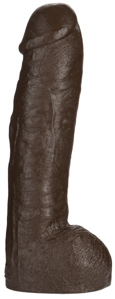 Большая насадка для трусиков Vac-U-Lock Realistic Hung - 31,7 см. - Doc Johnson - купить с доставкой в Пензе