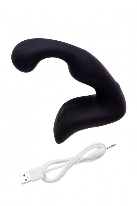 Чёрный изогнутый вибростимулятор простаты Erotist - Erotist Adult Toys - в Пензе купить с доставкой