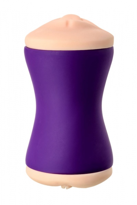 Двухсторонний мастурбатор JOS YARA в фиолетовой колбе - JOS - в Пензе купить с доставкой