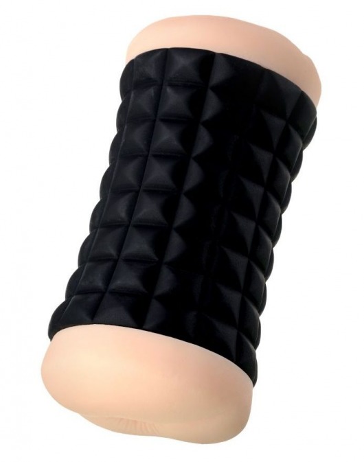 Двухсторонний мастурбатор JOS JANICE в черном цилиндре - JOS - в Пензе купить с доставкой