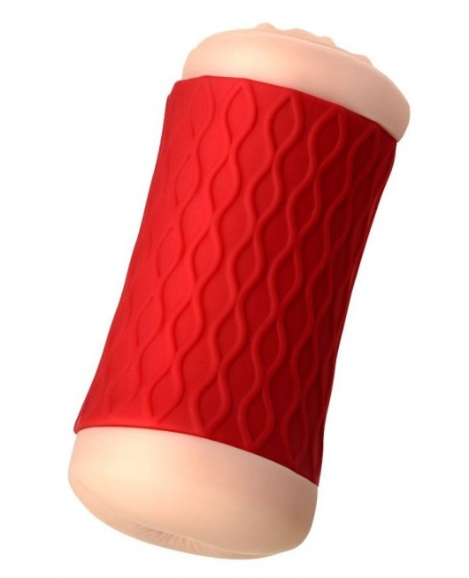 Двухсторонний мастурбатор JOS  NADIN в красном цилиндре - JOS - в Пензе купить с доставкой