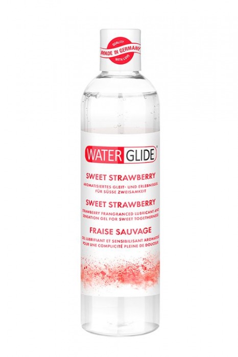Лубрикант на водной основе с ароматом клубники SWEET STRAWBERRY - 300 мл. - Waterglide - купить с доставкой в Пензе
