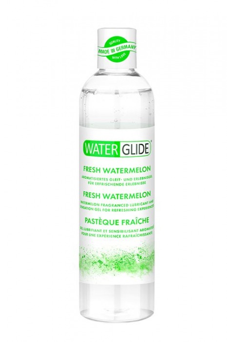 Лубрикант на водной основе с ароматом арбуза WATERGLIDE FRESH WATERMELON - 300 мл. - Waterglide - купить с доставкой в Пензе