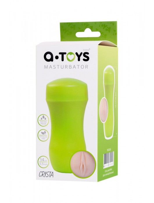 Мастурбатор-вагина A-Toys в зеленой колбе - A-toys - в Пензе купить с доставкой