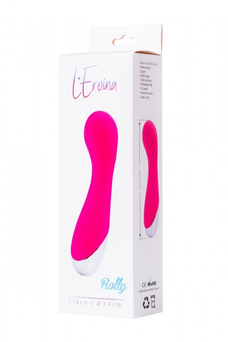 Розовый вибратор L EROINA - 15 см. - ToyFa
