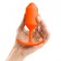 Оранжевая пробка для ношения B-vibe Snug Plug 3 - 12,7 см. - b-Vibe