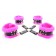 Набор фиксаторов краб с розовым мехом BDSM Light - БДСМ Арсенал - купить с доставкой в Пензе