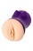 Двухсторонний мастурбатор JOS YARA в фиолетовой колбе - JOS - в Пензе купить с доставкой